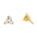 Gold Triangle shape Studds for Ladies with Beautiful Design